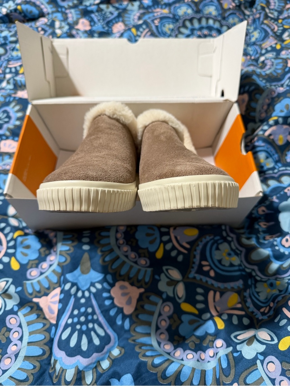 Timberland Skyla Bay Taupe Suede Slip-On Shoe with Box - Picture 3 of 10